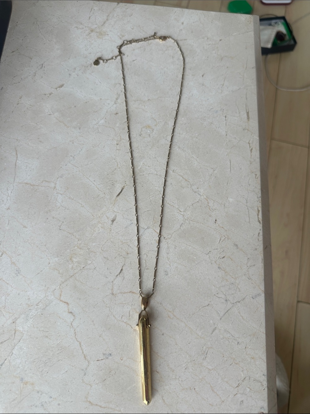 Stella and Dot Gold Spike Pendant Necklace - Women Jewelry